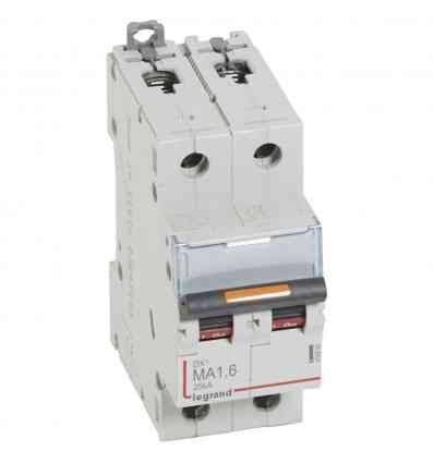 Disjoncteur DX³ MA 25kA - 2P 230V~ à 400V~ - 1,6A - 2 modules