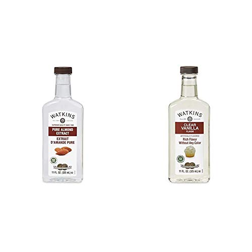 Watkins Pure Almond Extract (11 oz.) and Clear Vanilla Flavor (11 fl. oz.)