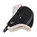 Fashion Winter Earflap Hat Windproof Plush Interior Soft Trapper Russian Ushanka for Women Men Outdoor Activity Winter Earfla Black