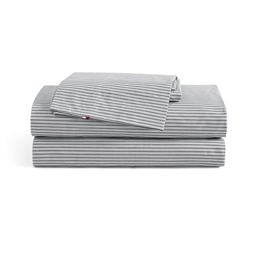 Tommy Hilfiger - Sheet Set, Cotton Percale Bedding...