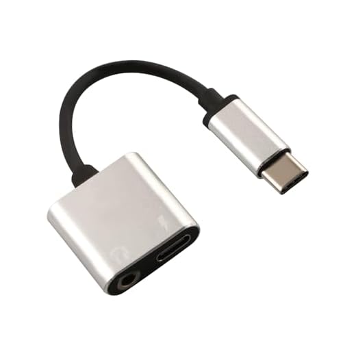 Adapter Mobile Phone Type-C Audio Splitter 3.5mm Earphone Jack Audio Cable USB C Earphone Adapter(Silver)