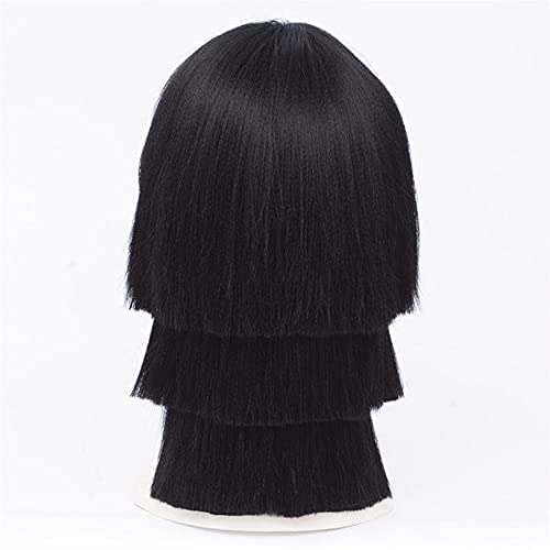 Miniatura 4 de Aadesso Anime Demon Slayer Kimetsu No Yaiba Iguro Obanai Cosplay Peluca Hombres Mujeres Resistente al Calor Pelucas de Pelo Sintético Halloween