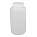 Aexit 2pcs 1000ml Flasks Plastic Wide Mouth Round Seal Liner Reagent Bottle Sample Cell Culture Flasks Bottle White