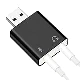 Stereoporterweiterung - Universeller Laptop-Schreibtischstecker, kompakter Aluminium-Hueinheit, Multimedia-Hilfs-Audiokomponente, externe Signalverarbeitungsstation | Elektronisches Geschenk für