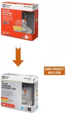 Commercial Electric 5/6 in White Integrated LED Energy Star Color Changing Recessed Trim Downlight