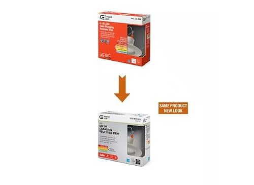 Commercial Electric 5/6 in White Integrated LED Energy Star Color Changing Recessed Trim Downlight