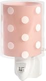 Diseño exclusivo de Dalber Dalber Dots Lámpara Infantil Luz Noche Quitamiedos Enchufe LED Puntos Coral, 0.3 W