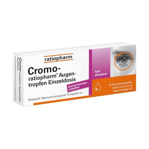 CROMO-RATIOPHARM Augentropfen Einzeldosis 20X0.5 ml