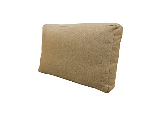 chilly pilley Coussins Palette Euro Coussins De Jardin Lavables Housse Amovible avec Fermeture Plusieurs Couleurs Et Tailles (Dossier 60x40x12 Cappuccino)