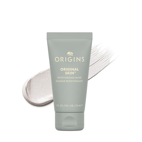 Origins Original Skin Retexturizing Mask | Visibly Minimizes Pores & Refines Skin Texture | With Clay & Jojoba Beads | Travel Size, 1 Fl Oz