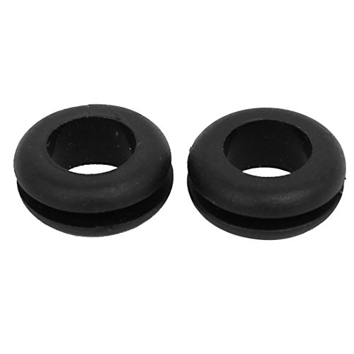 uxcell Rubber Ring Sealing Grommet Electrical Wiring Gasket Black 10mm Inner Dia 50pcs