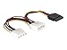 Produktbild DeLock 60103 Kabel Power SATA HDD > 2x 4pin Stecker/Buchse Netzkabel intern 1 x 15pol / SATA auf 1 x 4 pol Stecker 1 x 4 pol Buchse 16.5 cm
