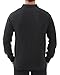 Kallspin Men's Cotton Knit Polo Sweater Classic Casual Long Sleeve Collared Pullover Sweater(Charcoal, XL)