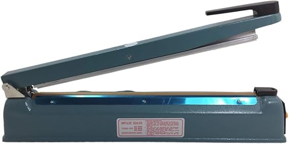 SQUADO Sigillatrice Termica per Sacchetti, 200 mm, Macchina Sigillante A Caldo, Blu