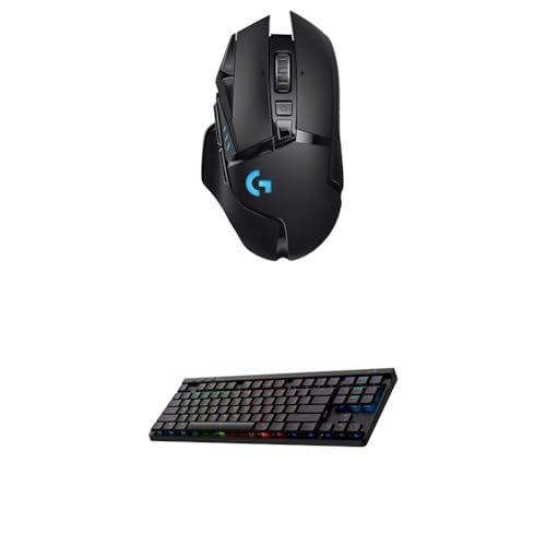Image of Logitech G502 Lightspeed Wireless Gaming Mouse + G515 TKL Wireless Gaming Keyboard (Tactile) Bundle: Black