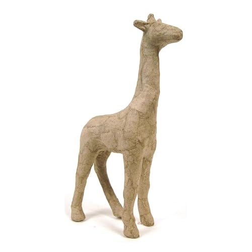 Décopatch AP608Opack - Lote de 5 soportes de papel marrón pulpado 9 x 3 x 15 cm, jirafa