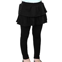 Leggings Con Gonna 2 In 1 Per Bambina - Tinta Unita, Morbidi E Comodi - Foto 4