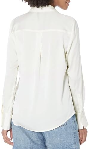 Women's Regular-Fit Satin Button Down Blouse - Plus Size Available - Image 2