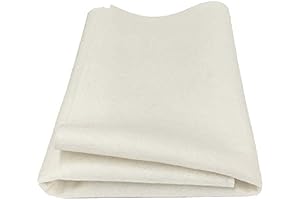 100% Merino Wool Craft Felt, 72in x 18in (White Wool Fabric)