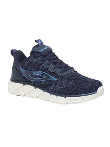 Impakto Women's Power Glide Casual Navy Stylish Running Shoe Trendy & Lightweight Design