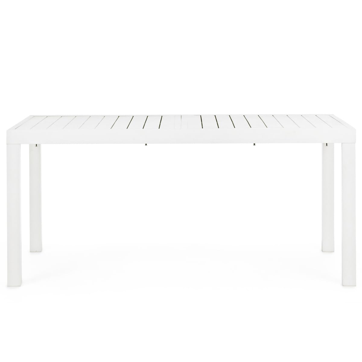 Yellowshop - HILL Tavolo da giardino rettangolare allungabile per esterno in alluminio L160/240xP90xH75 cm Bianco o Coffee (Bianco)