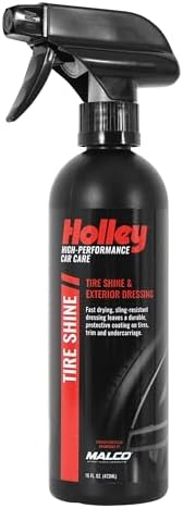Holley Tire Shine - Tire Shine & Exterior Dressing - High-Performance Car Care, Spray On for Shine that Protects - Fast Drying Formula for Tires, Trim, and Undercarriage - 16 oz.