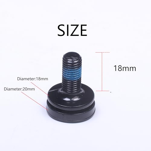 PROWHEEL Śruby mocujące ramię korby sześciokątnej, wrzeciono 8 mm, śruby z kluczem imbusowym, bez zatyczki, sufit, do jazdy na rowerze, oś rowerowa, pasuje do wielu zestawów korbowych rowerowych