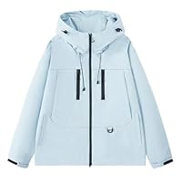 FXVZVFES Casaco ImpermeáVel Para Homem E Mulher Leve Desportivo Para Caminhadas Pesca E Viagens,Blue,M