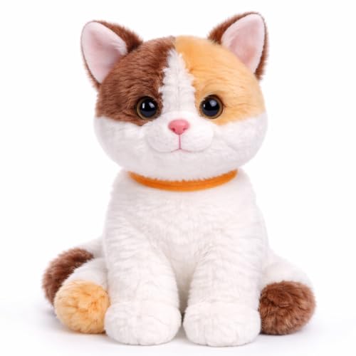 Image of Webby Plush Adorable Calico Cat Soft Toy | Birthday Gift for Girls, Wife, Girlfriend, Boyfriend, Husband | Valentine Gift | Stuffed Animal Toy for Kids and Adults