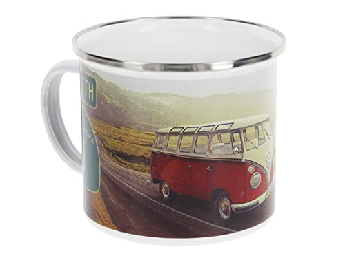 BRISA VW Collection - Volkswagen Large Enamel Coffee-Tea Mug Cup...