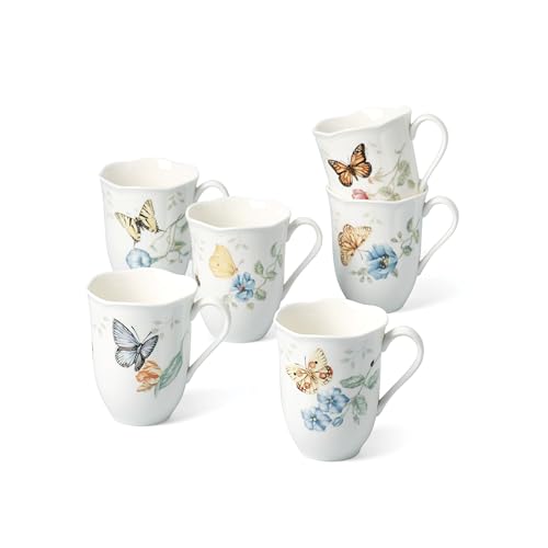 Image of Lenox 892798 Butterfly Meadow 6-Piece Mug Set