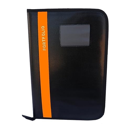 Image of ECLET Leather Multipurpose Professional File Folders for Certificates, Documents Holder, Document Bag, Portfolio, Executive File Legal Size Documents Holder with 20 Sleeves B