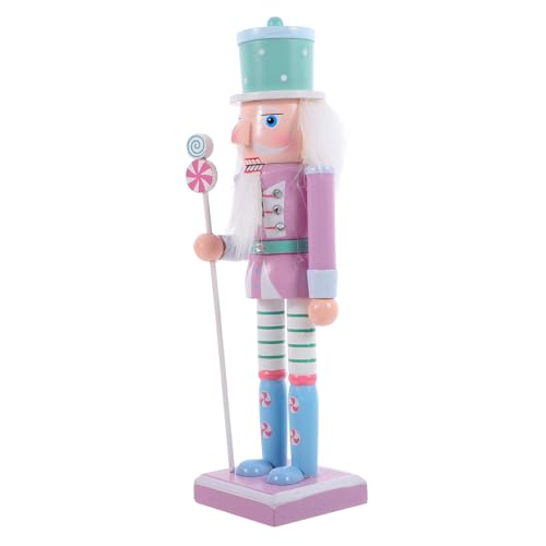 Garneck Kleiner Rosa Nussknacker Mit Glitzer - 25 cm Hohe...