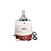 BriskHeat HM0100MS1, Metal-Housed Heating Mantle with Built-in Control and Magnetic Stirrer for Round Bottom Flask, 100mL Capacity, 120V, 110W