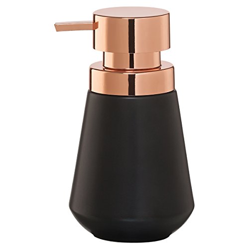 Sealskin Conical Zeepdispenser, Porselein, Zwart, 10x16.5x10 cm