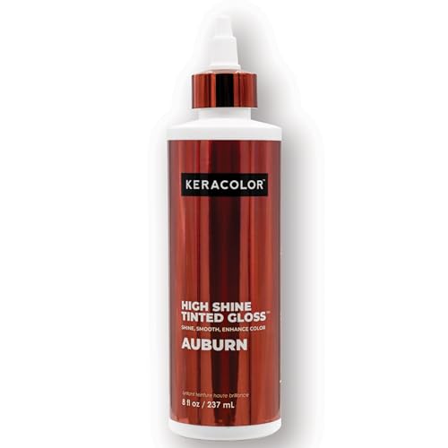 Image of Keracolor High Shine Tinted Hair Gloss, In-Shower Hair Glaze, Sheer Color-Enhancing Glossing Treatment, Auburn, 8 Fl Oz