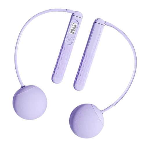 Ejercicio de cuerda de saltar con mango antideslizante para entusiastas del fitness, conteo digital con peso, conteo digital inalámbrico
