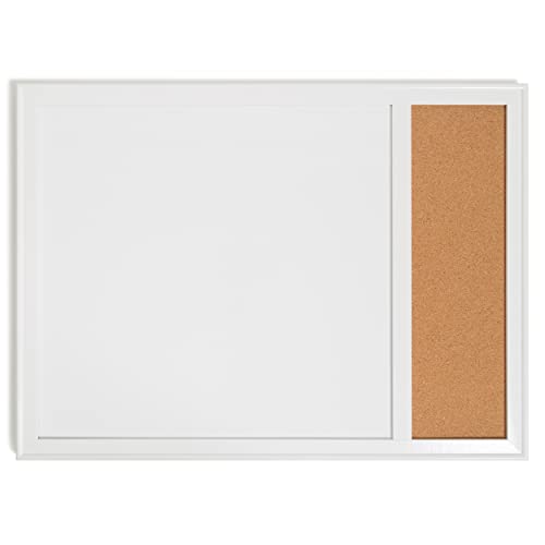 U Brands Combination Dry Erase Board With Minimal Deco Frame, Office Supplies, Includes Marker And Magnet, 17” X 23” #TOP1