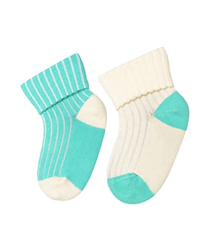 Sierra Socks Toddler Combed Cotton Ribbed Turn Cuff 2-Pack Socks2