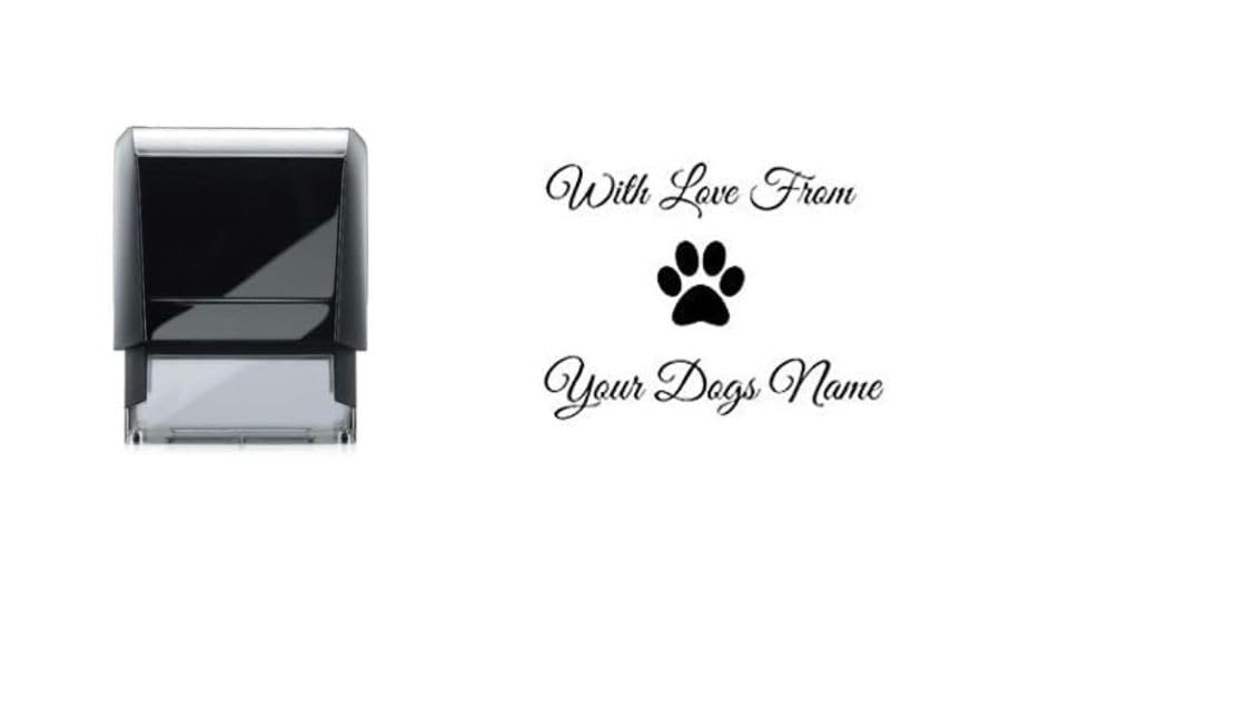 Your Pets Name - Personalised self Inking Stamp - 28mm