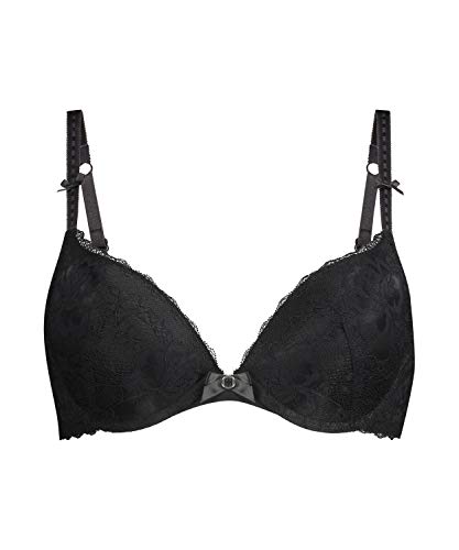 Hunkemöller Damen String Pia M,Black, Black