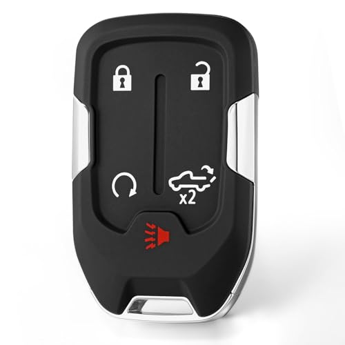 Key Fob Replacement Fits for GMC Sierra 1500 2500 3500 2019 2020 2021 2022 2023 Chevy Silverado 1500 2500 3500 2019-2023 Smart Proximity Keyless Entry Remote Control 433 Mhz HYQ1ES 433Mhz