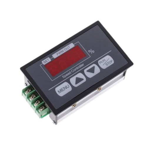 PWM DC Motor Speed Controller Slow Start Slow Stop Digital Controller with LED Digital Display Revolving Speed Time Adjustable 30A 6-60V