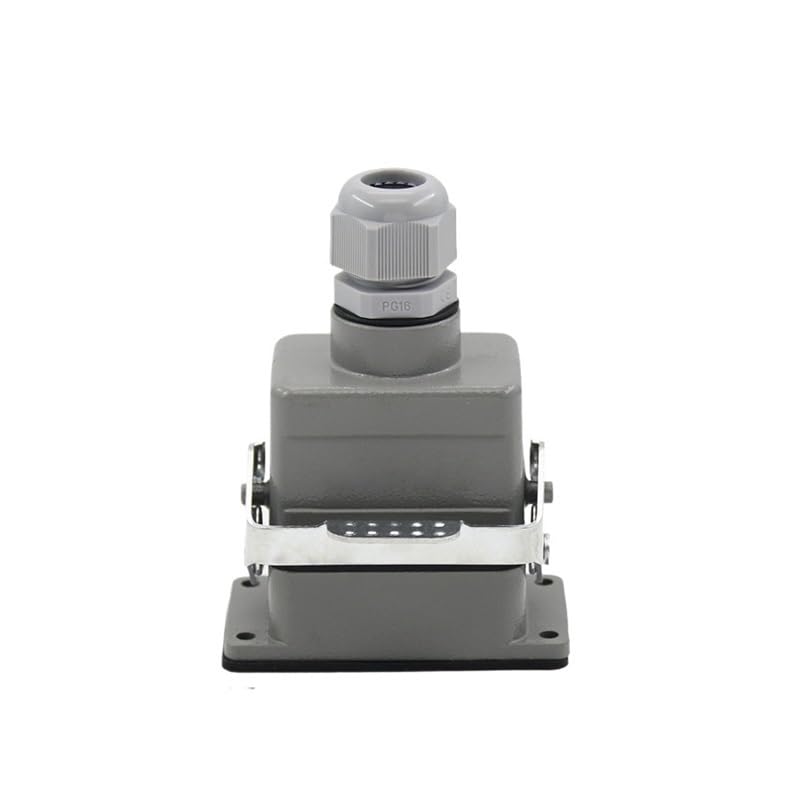 Rectangle Heavy Duty Connector HDC-HE-04/6/16/20/24/32/48 Core Pins Industry Plug Socket Connector 500V 16A(4 core top line)