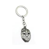 ZIYUYANG Porte-clés, Bizarre Adventure Keychain Bouclier Pendentif Rond Porte-clés Accessoires masque