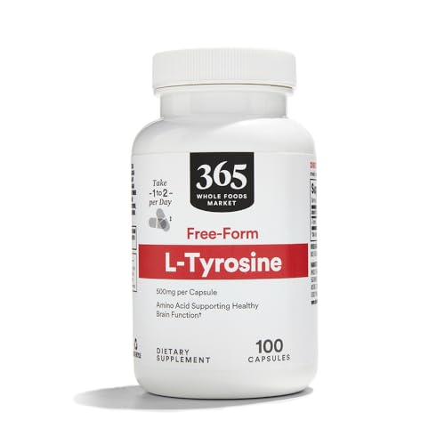 365 by Whole Foods Market, L Tyrosine 500Mg, 100 Capsules - image 1