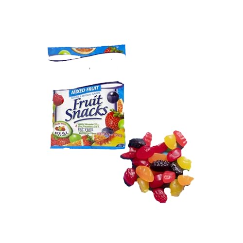 20 x Mixed Fruit Snacks Bags Made With Real Fruit Gluten Free 25g
