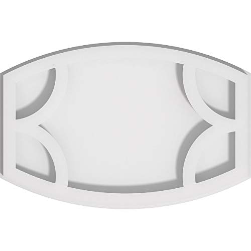 Image of Ekena Millwork CMP10X6KY Kailey Architectural Grade PVC Contemporary Urethane Ceiling Medallions 10 inchW x 6 5 /8 inchH x 5 1 /4 inchC x 1 inchP