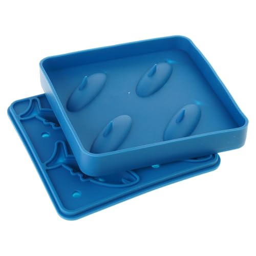 Bandeja de hielo flexible de silicona forma de pez miniatura 7