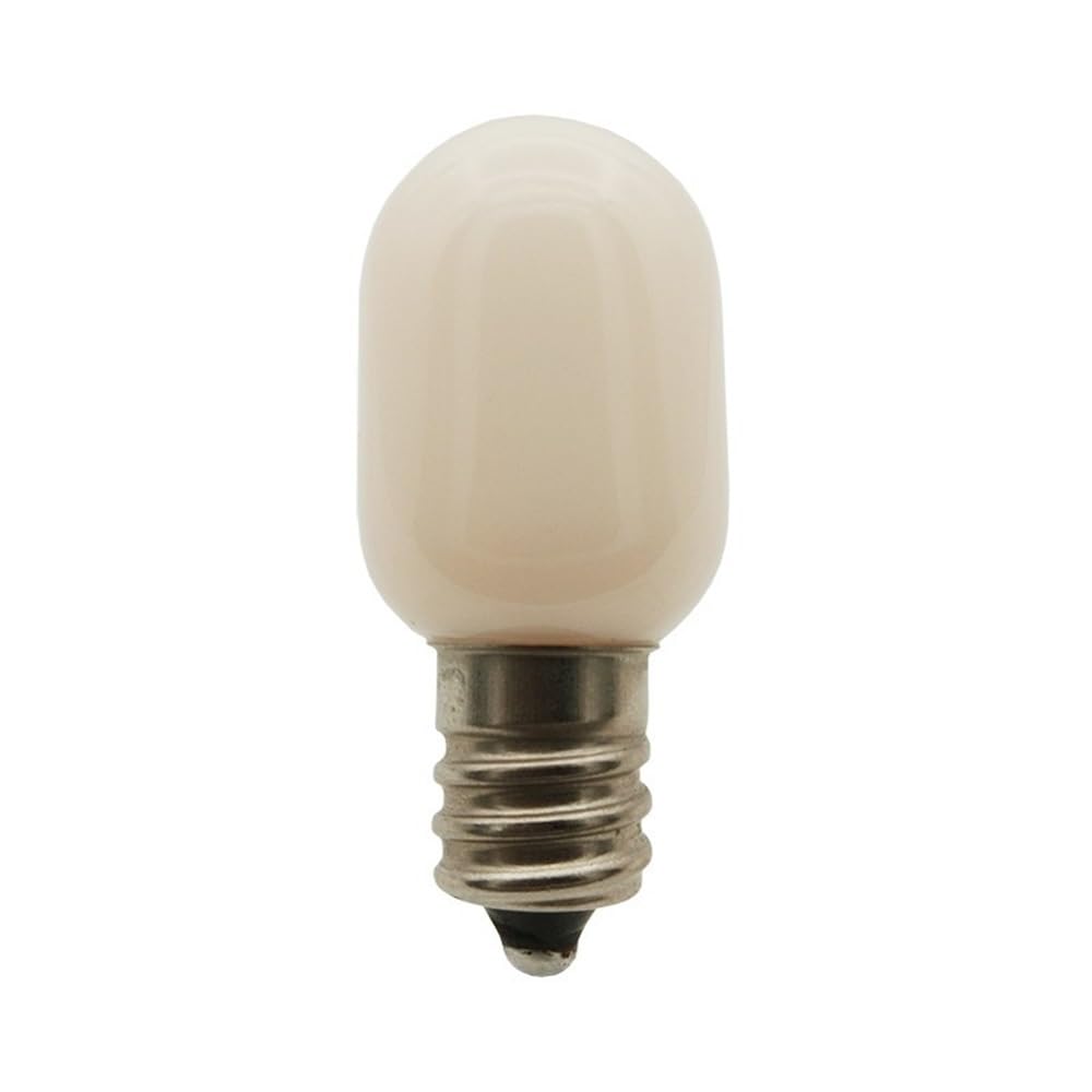 Fengyan Żarówki Domowe, Opakowanie 50 sztuk, żarówka LED do lodówki T20C DC12V E12 0,7/1,5/2,5 W z mlecznym szkłem(3000K warm white,2.5W 12V)